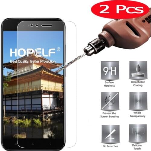 2 Pieces Tempered Glass for Xiaomi Mi A3 A2 Safety Glass on for Mi A1 Protective Glass for Xiaomi Mi A2 Lite A3 Screen Protector