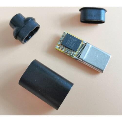 4 solder joints ALC5686 chip TYPE-C digital audio headphone plug with shell 4 in 1
