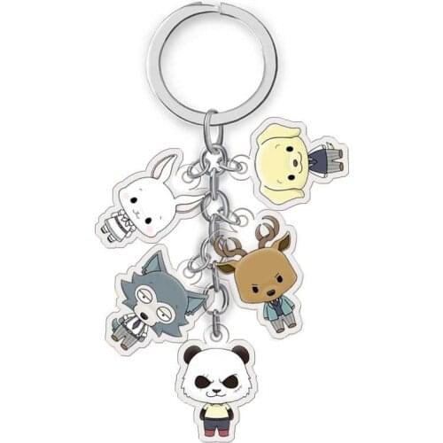 New BEASTARS Anime Kawaii Wolf Rabbit Animal Cosplay Accessories Kids Adult Keychain Acrylic Pendant Key ring Key chain