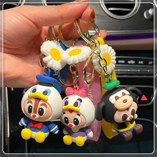 New Creative Personality Cross Dress Stitch Keychain Cute Anime Men And Women Bag Pendant Ins Tide