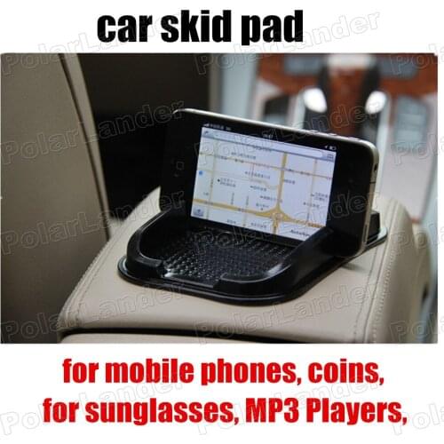 Newest car styling GPS gadgets Anti-Slip non-slip skid pad Mat For cell phone coins sunglasses Mp3 players car mat skid pad