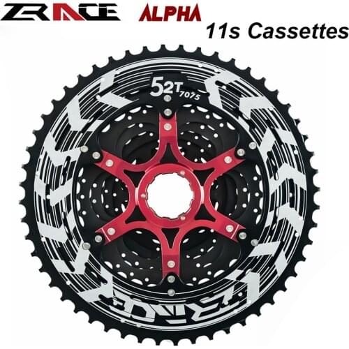 ZRACE Alpha 11s Lightweight Bike Cassette 11 Speed MTB bicycle freewheel 11-46T 50T 52T - black Flywheel for SLX XT