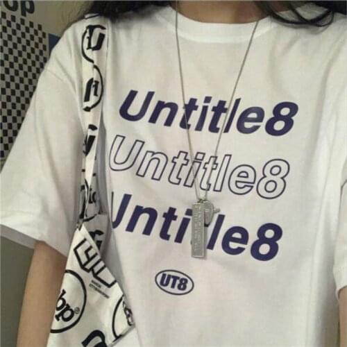 Summer New Style Women T shirt Letters Print Short Sleeve Round Collar Tshirt Woman Cotton Spandex Female T-shirt