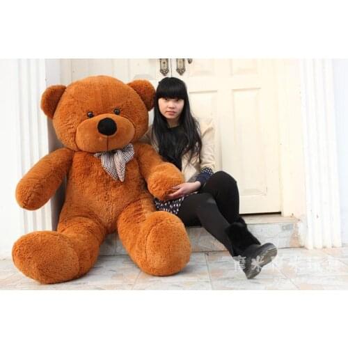 Stuffed animal 140 cm bowtie Teddy bear plush toy bear throw pillow doll w3358