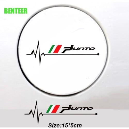 1pc KK car tank cap decal sticker for fiat punto
