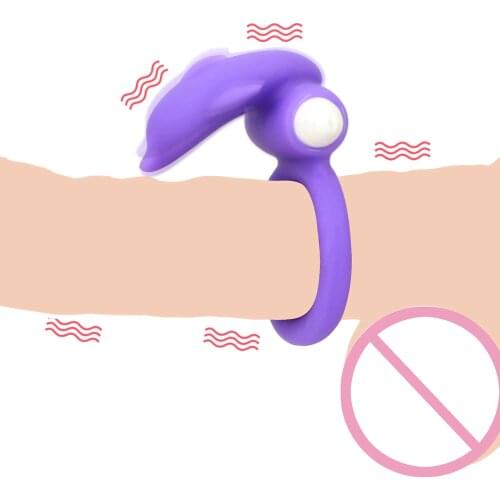 OLO Penis Rings Clitoris Stimulator Delay Ejaculation Vibration Cock Rings Male Masturbation Sex Toys for Men Adult Products