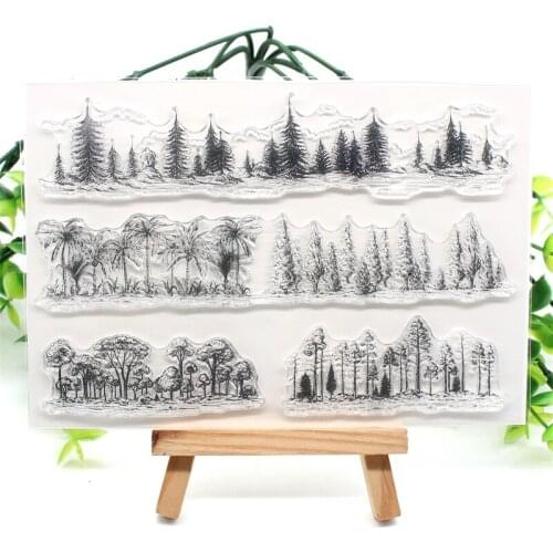 Forests Transparent Clear Silicone Stamps for DIY Scrapbooking/Card Making/Kids Fun Decoration Supplies 389