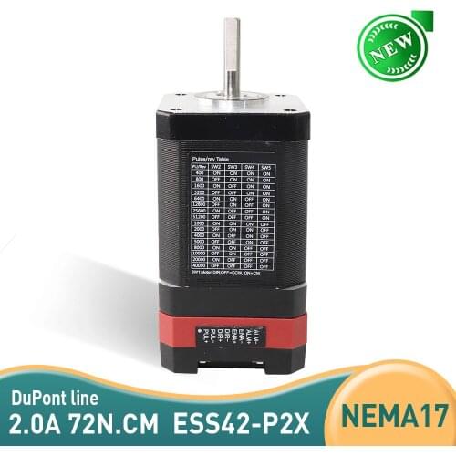 Free Shipping 1PCS ESS42-P2X- 60MM Integrated Servo Motor with Drive 2.0A 0.72N.m Servo Motor with Drive for 3D CNC printer