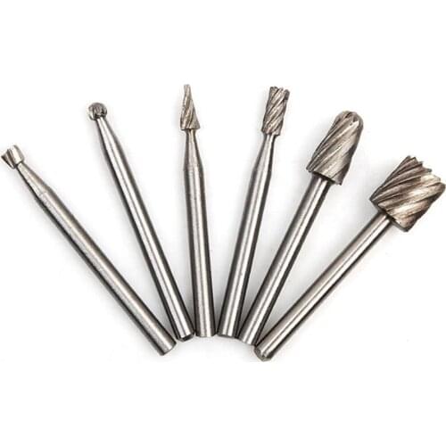 Nail Drill Bits Rotary Tools Grinding Burr Drill Bits Wood Metal Carving Milling