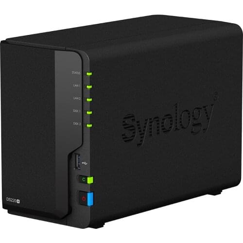 Synology 2 Bay NAS DiskStation DS220+ (Diskless) 2 GB DDR4 non-ECC 64-bit