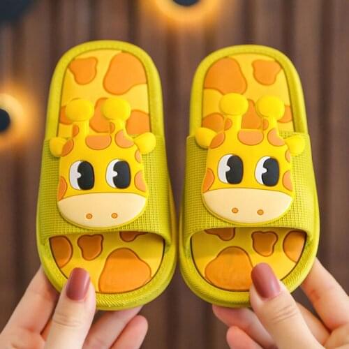 Lovely deer slippers Kids Summer Beach Shoes Boy Girl Sandals Children Non-slip Slippers Child slippers