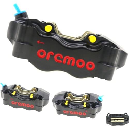 Universal 100mm Mounting 32mm*4 pistons HF2 Large Radiation Motorcycle Brake Caliper For Motorcycle Front/Rear Brake System