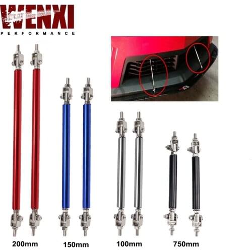 Universal Adjustable 20CM Front Bumper Lip Splitter Rod Strut Tie Bar Support WX-QT59