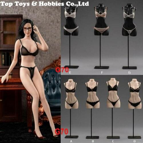 In Stock 1/6 MCCTOYS MCC028 Female Exquisite Bra Underwear Bikini Panties Clothes Model for 12-inch Action Figure Body Doll
