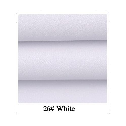 High Quality Micro Sheep pattern 26# Gray White PU Leather fabric with little elastic for DIY furniture bag material(50x69cm)