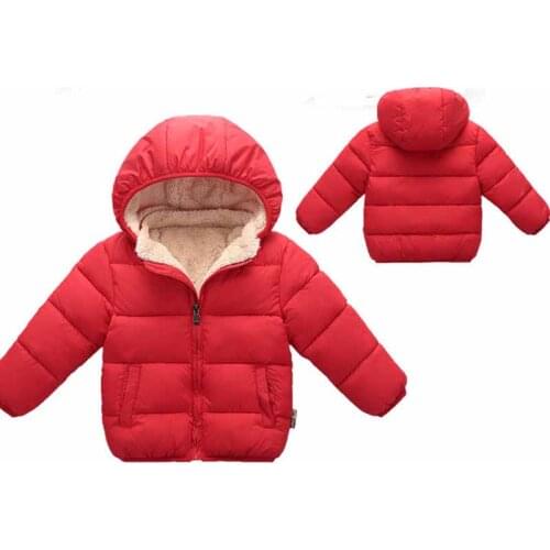 Baby Girls & Boys Winter Jackets Kids Thickening Padded Coat Toddler Outerwear Clothes Children Warm Jackets For Girls 1-5Y