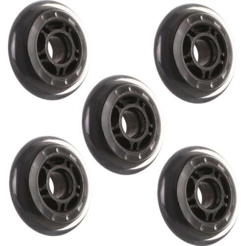 5 Pcs/Lot 2.5 Inch/3 Inch 65/75mm Transparent Wheel Single Ice Skating Pulley Wear Resistant Small Furniture Caster
