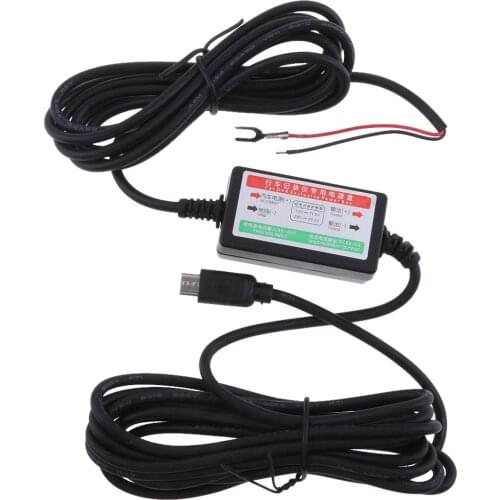Car DVR Exclusive Power Box Adapter DC Power Micro USB Cable 3.5m 12V to 5V 3A Universal