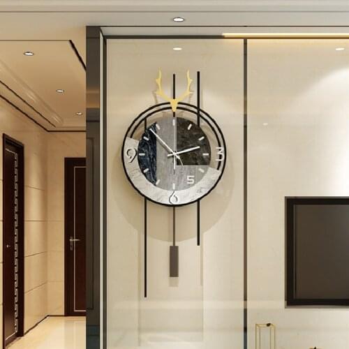 Creative Simple Wall Clock Modern Design Nordic Luxury Art Silent Large Wall Clock Living Room Horloge Murale Home Decor DG50WC
