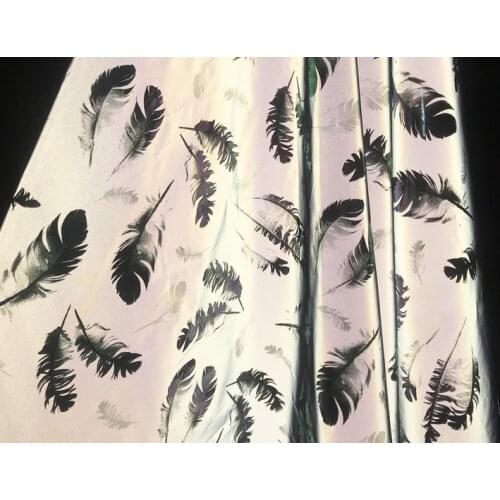 Shiny silver luminous bronzing applique reflective retrofit designer fabric