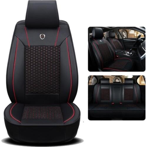 Car Seat Cover Car Cushion Pad Fit For Most Cars Single Summer Cool Seat Cushion Four Seasons 3 Pcs Set