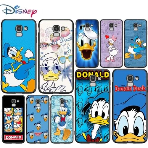 Donald Duck for Samsung Galaxy J2 J3 J4 Core J5 J6 J7 J8 Prime duo Plus 2018 2017 2016 Soft Black Phone Cover