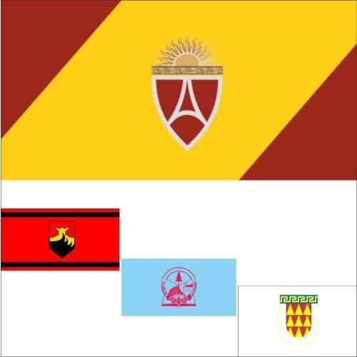 Macedonia North Aerodrom Municipality Flag 3X5FT 90x150cm 100D Polyester Double Stitched High Quality Municipal Banner