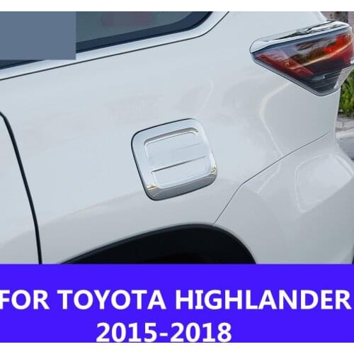ABS Newest Fuel Tank Cover Gas Lid Filler Cap Metal ABS Exterior decoration Auto Accessories FOR TOYOTA HIGHLANDER 2015-2018