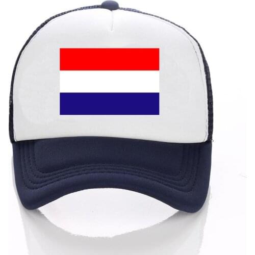 Man Mens Outdoor Fashion Sports Baseball Caps Racing Hat Breathable Truck Driver Hat Netherland Flag Print Cap For Children Kids