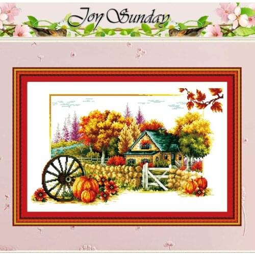 Soul of Autumn patterns Counted Cross Stitch Handmade Cotton Cross Stitch Set 11CT 14CT Cross-stitch Kits Embroidery Needlework