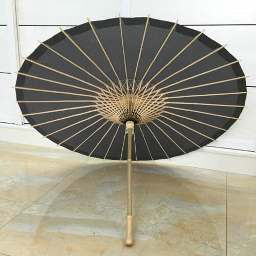 Intangible cultural heritage craft oil paper umbrella Chinese style black cos photography props rainproof parasol sombrilla