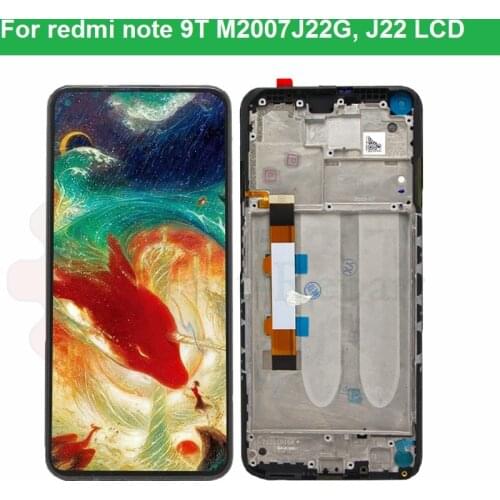6.53''original lcd for xiaomi redmi note 9T 5G lcd display digitizer Assembly for redmi note9T lcd j22 lcd for redmi note 9T lcd