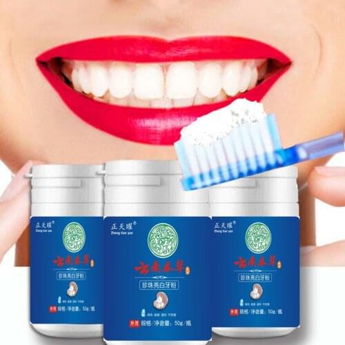 Whitening Clean Stains Tooth Powder 50g Protect Bright Teeth Oral Care Teeth Cleaning Fresh Breath Remove Tooth Stains