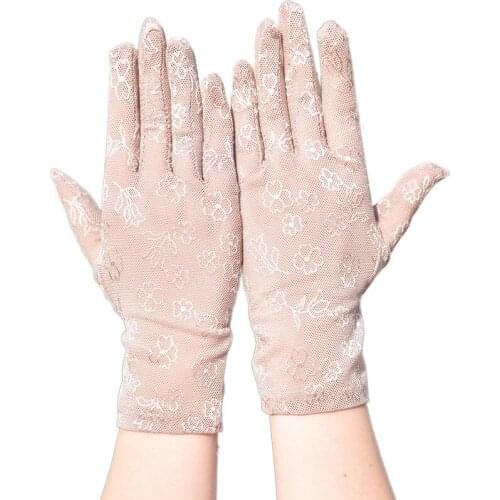Mesh Breathable Gloves Outdoor UV-proof Riding Screen Show Party Household Summer Sun Protection Bike Cycling Gloves Guantes