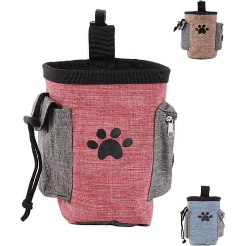 Portable Dog Training Treat Bag Pet Feed Pocket Puppy Snack Reward Waist Bag Walking Snack Pouch Detachable Dog Training Pack S