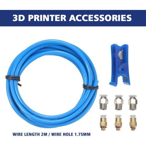 For 3D Printer 1Set Durable PTFE Bowden Tubing XS Series Highest Quality PTFE Tube With Pneumatic Connector Mayitr