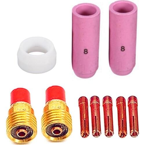 Plasmas Cutter Cutting Nozzle Electrode Tip Torch Consumable Gasket Kit for Argon Arc Welding WP-9/20/25 Welding Accessory Kit