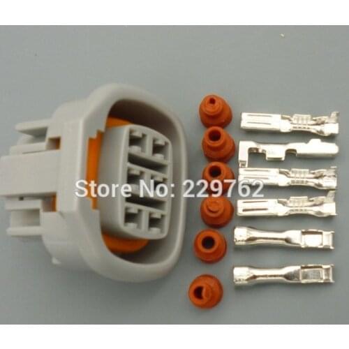 Shhworldsea 10Sets 6 pin car socket 1JZGTE Idle Air Control Valve Connector Supra IAC Engine Speed ISCV Plug Case For Toyota