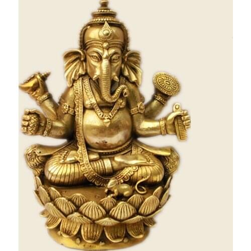 Tibetan Buddhism, Tantra, Ganesha, Geneisha, elephant headed God, Statue, buddha figure, figurine, God of victory