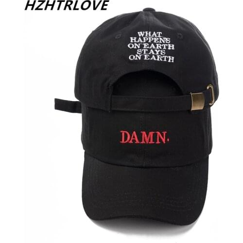 High Quality Rapper Kendrick Lamar Damn Snapback Cap Embroidery DAMN Dad Hat Women Men Baseball Cap Hip Hop Hat Bone