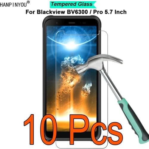 10 Pcs/Lot For Blackview BV6300 / Pro 5.7" 9H Hardness 2.5D Toughened Tempered Glass Film Screen Protector Guard