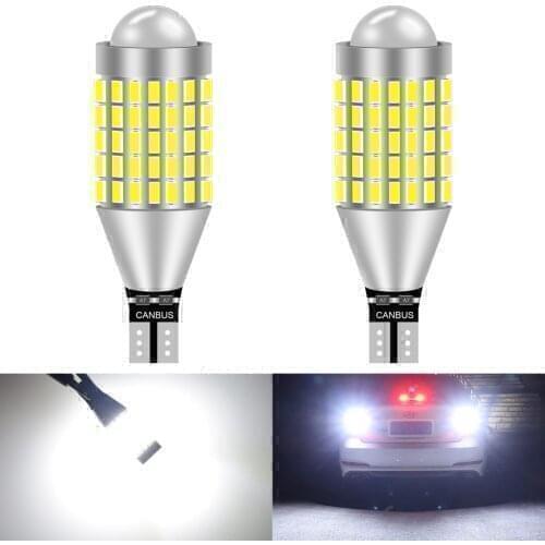 2x T15 W16W 921 912 LED Bulb Canbus Car Backup Reverse Light for Reno BMW VW Kia Toyota Mitsubishi Peugeot Audi 12V 6000K White