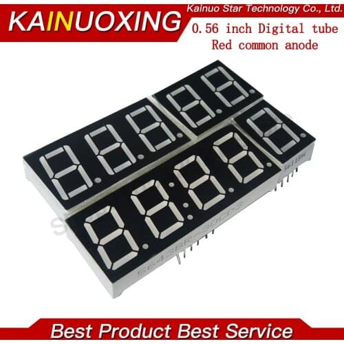 0.56inch LED display 7 Segment 1 Bit/2 Bit/3 Bit/4 Bit Digit Tube Red Common Cathode / Anode Digital 0.56 inch led 7segment