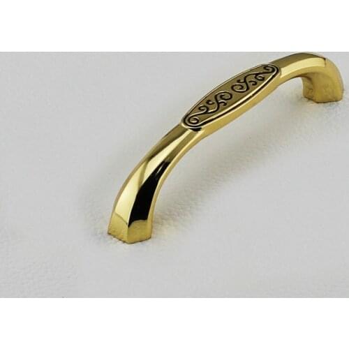 Acing Black Gold Silver European Style Modern Fashion Furniture Handle Cabinet Door Wardrobe Drawer(C.C.:96Length:108mm)