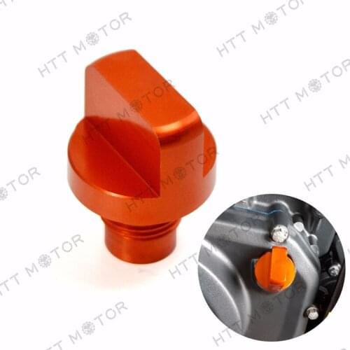 Aftermarekt free shipping motorcycle parts CNC Aluminium Oil Drain Plug Bolt Fit for KTM DUKE 125 200 390 orange