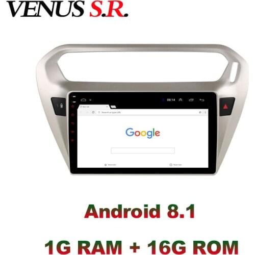 VenusSR Android 8.1 2.5D car dvd for peugeot 301 Citroen Elysee 2013-2016 multimedia headunit GPS Radio stereo gps navigation
