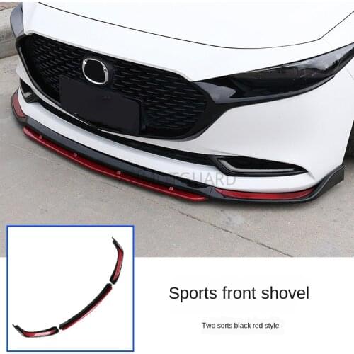 Car Front Bumper Separator Lip Spoiler Diffuser Guard Protector Cover For Mazda 3 Axela 2020