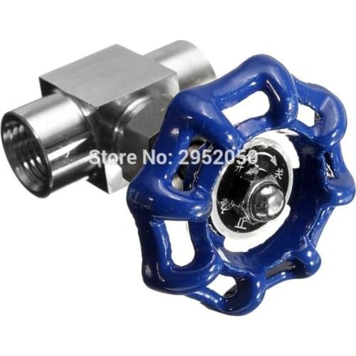 Free shipping G1/4 Stainless Steel 304 Needle Mechanic Valve Female Thread BSPP Thread Medium Pressure Wire Manual Valves