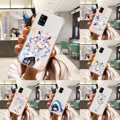 Hololive Usada Pekora gawr Phone Case Transparent For Samsung S A M J 21 20 50 30 60 5 7 51 71 90 11 10 J710 e p PLUS Prime 5G