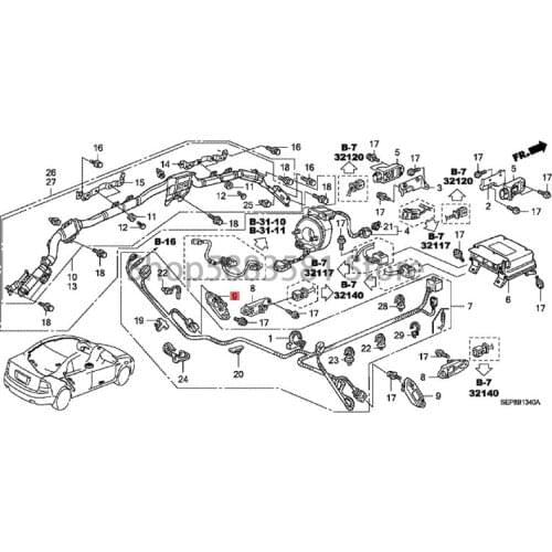 Car Exhaust pipe oxygen sensor Air filter sensor hon daa cur atl Engine exhaust temperature sensor Exhaust pipe sensor